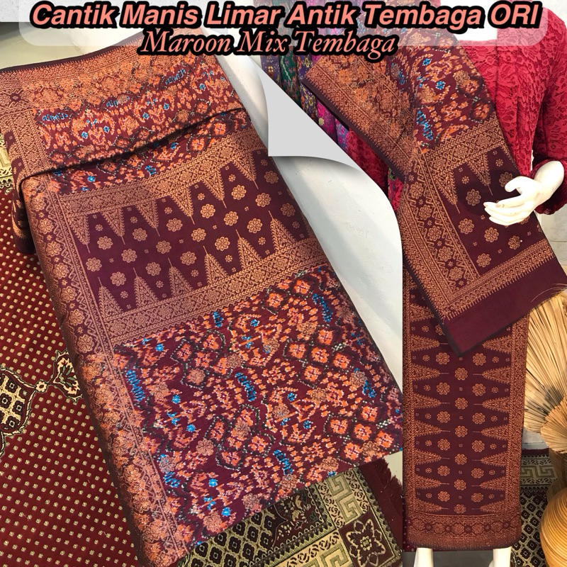 SONGKET TENUN CANTIK MANIS LIMAR TEMBAGA ORI - ILHAM SONGKET PALEMBANG