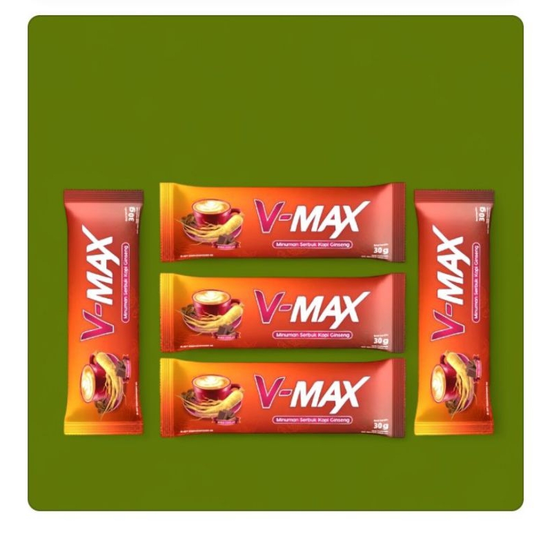 

V-max kopi gingseng stamina pria varians 5 sachet original