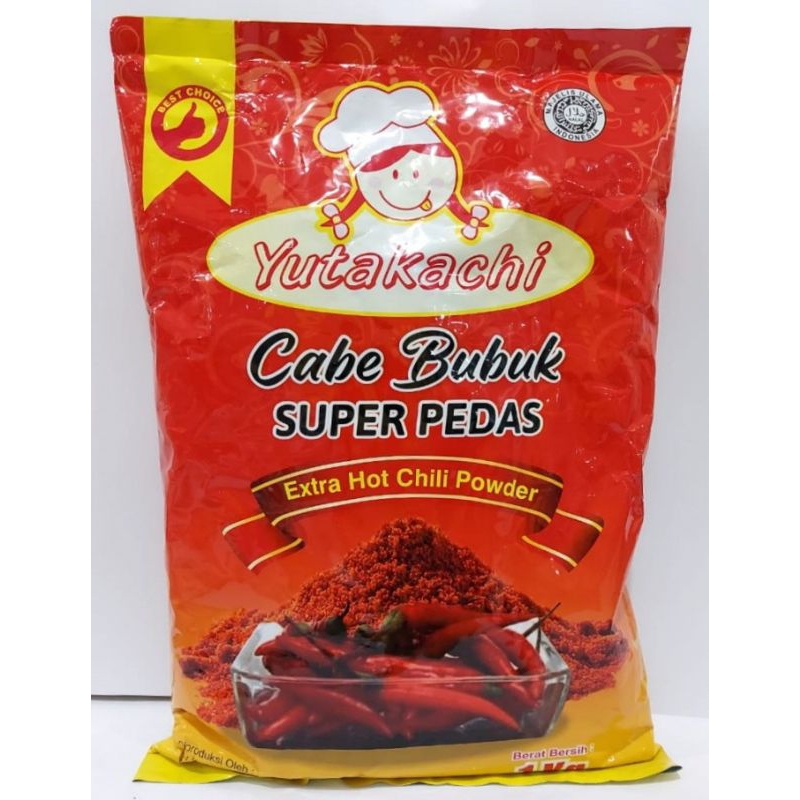 

Cabe Bubuk Super Pedas 1Kg Yutakachi / Chili powder / hot spicy