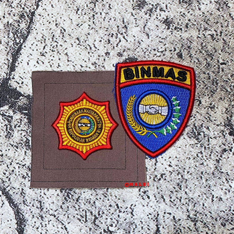 Atribut Timbul BINMAS Bet PDL POLRI Bet Timbul BINMAS 3D