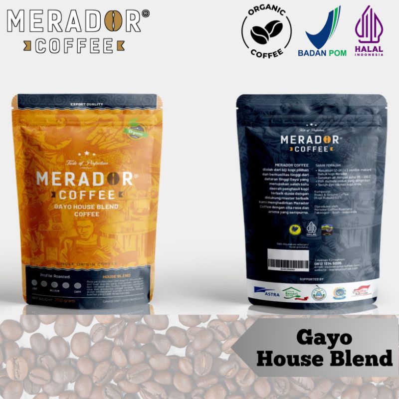 

[Merador Coffee] KOPI GAYO ACEH jenis kopi GAYO HOUSE BLEND (646) 100% Origin Coffee