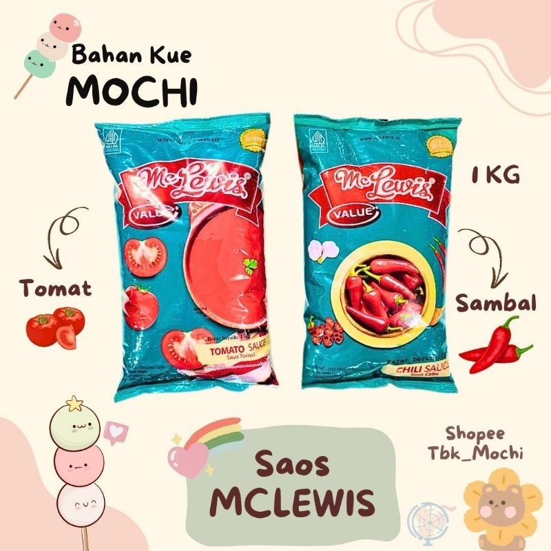 

MC LEWIS Value Saos 1 KG / McLewis Sambal /McLewis Tomat