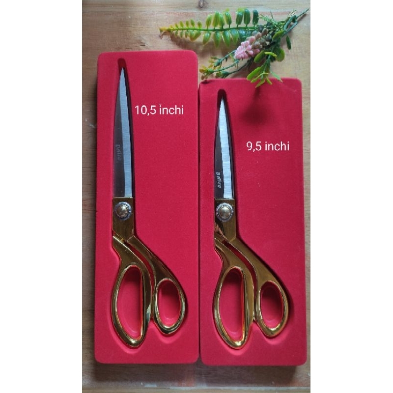 

Gunting Delica UK 9,5 inchi pegangan emas no K38