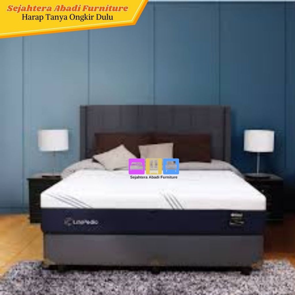 Central springbed gold lifepedic kasur orthopedic 3 Zone Pocket Spring Natural Latex Firm Zipper San