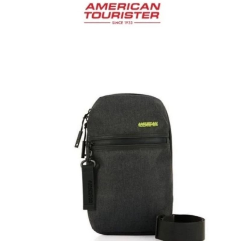 Tas Sling Bag American Tourister Orbit Authentic - Grey