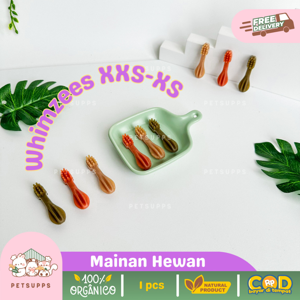 Whimzees XXS-XS for chewing hamster snack small animals sugar glider landak mini
