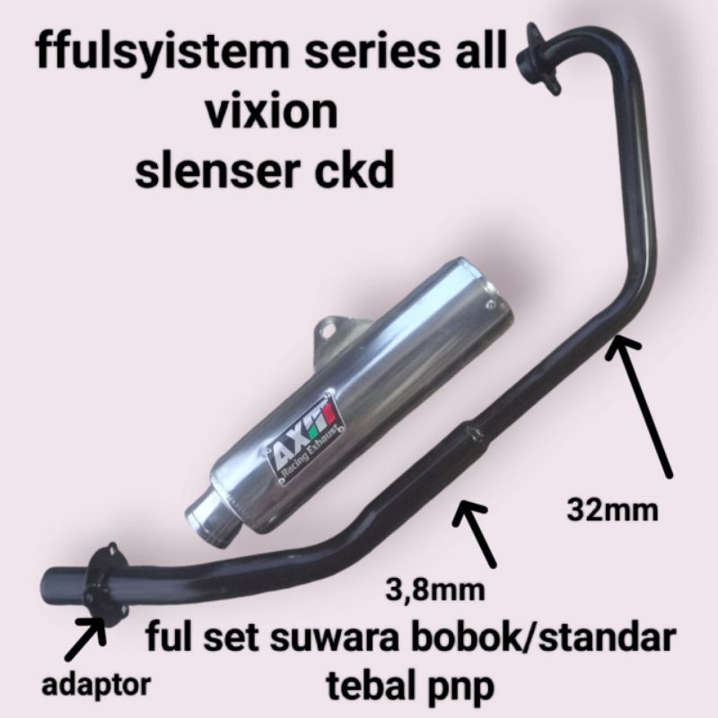 leher standar racing  Vixion axm orginal ffulset terbaru termurah slenser ckd ring adaptor suwara bo