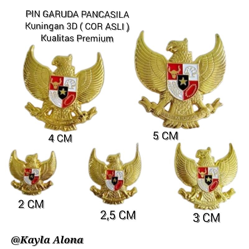 PIN GARUDA PANCASILA COR - BROS GARUDA PANCASILA COR ( PREMIUM KUALITAS )
