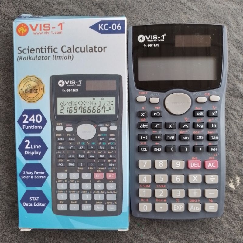 

Kalkulator Calculator Scientific VIS-1 KC-06 ( Pcs ) [ Original ]