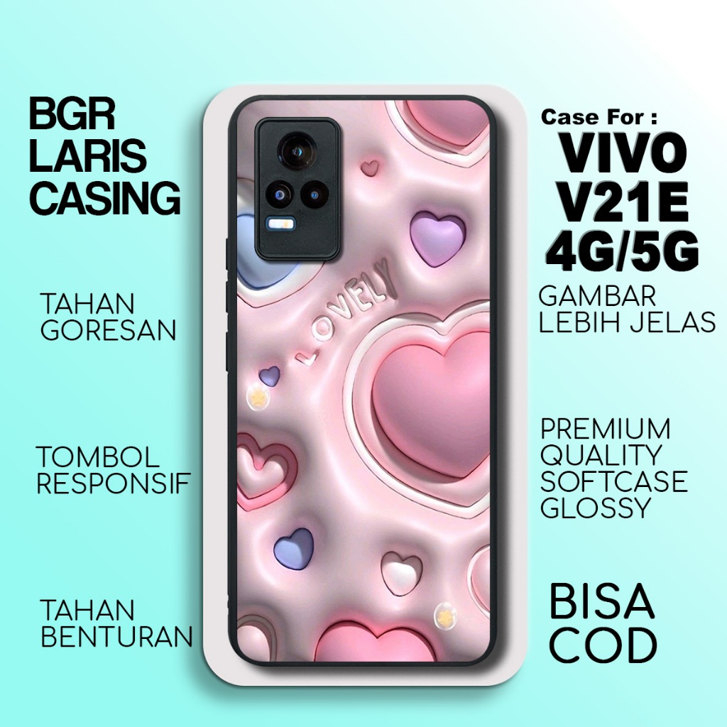 Case Vivo V21E 4G Terbaru Cute Casing Vivo V21E 5G Termurah Hardcase Softcase Glossy Terlaris