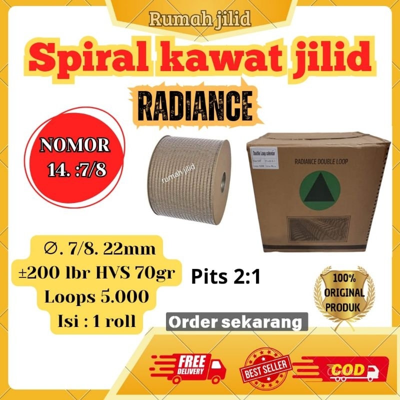 

SPIRAL KAWAT ROLL 7/8" RADIANCE SPIRAL KAWAT MURAH KALENDER