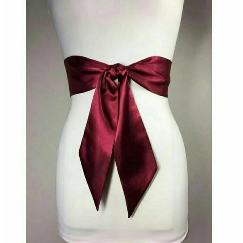 Tali pinggang satin wanita / Obi belt lilit fashion wanita