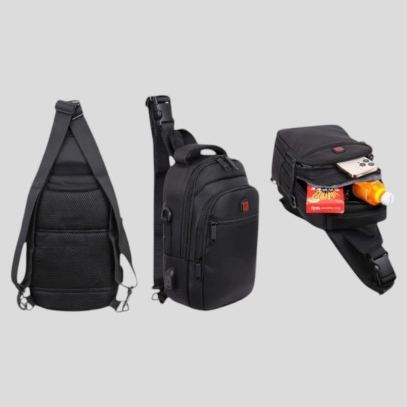 TAS SELEMPANG ALTO / TAS WAITS BAG / TAS SELEMPANG PRIA / SLING BAG PRIA TYPE 65035T-2 12 INCH