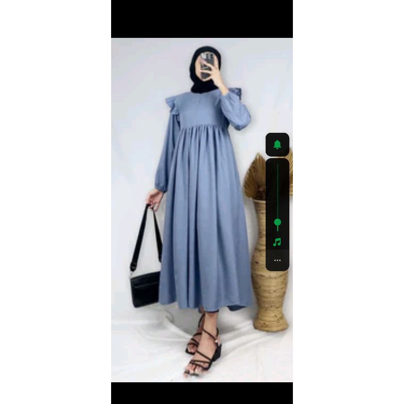 Gamis tebaru,gamis crinkle airflow,gamis aluna gown by nabtik,gamis viral ,gamis kekinian,gamis leba