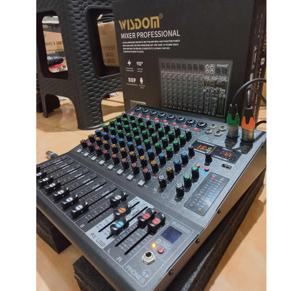 Mixer Wisdom 8 Channel M-Live 8 M Live 8 M Live8 Original