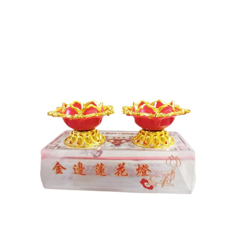 lilin sembahyang puja teratai merah