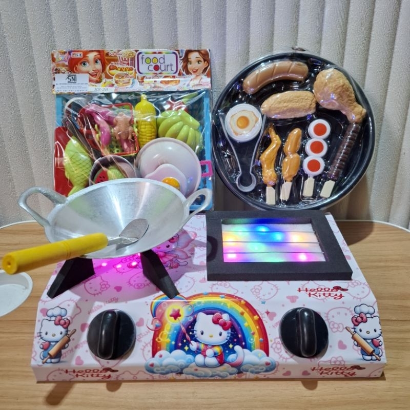 Kompor Mainan Masak Masakan Kitchen Set Hello kitty