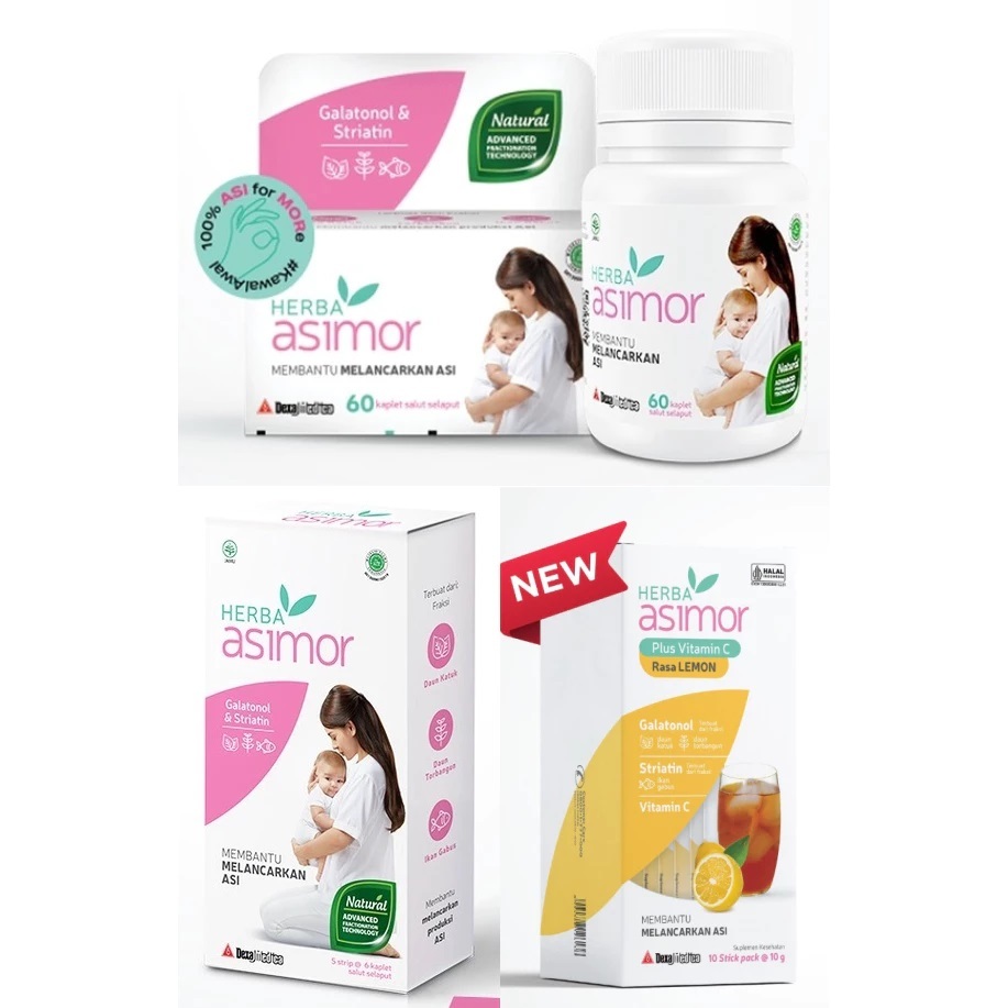Herba Asimor 60 Kaplet / Membantu melancarkan air susu ibu