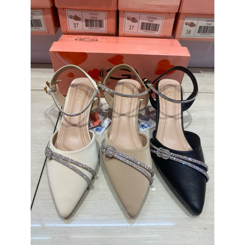 genny shoes-promo brand mthari heels tali pesta bling new arrival 36-40✨