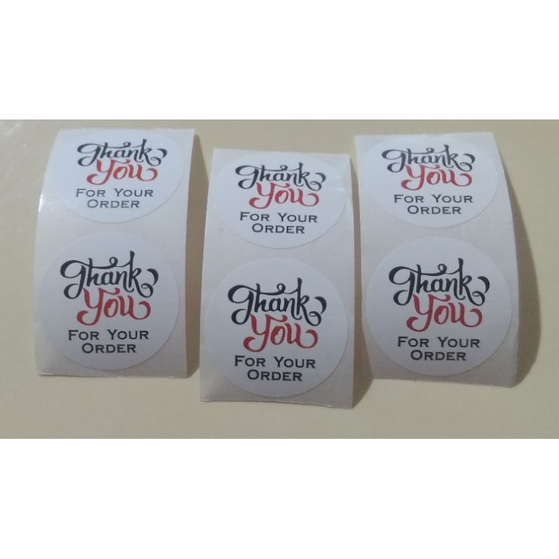 

Stiker Label Thank you Warna Putih Jual Per 2 Pcs