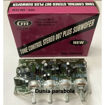 Kit Tone Control Stereo 007 Plus Subwoofer GM 2436