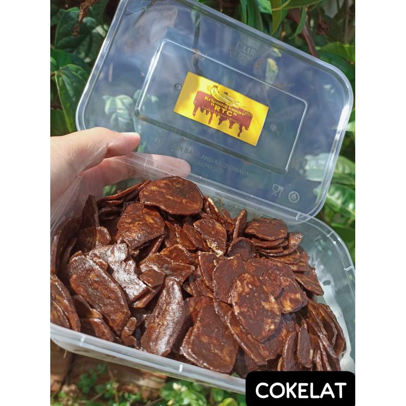 

keripik pisang lumer rasa coklat