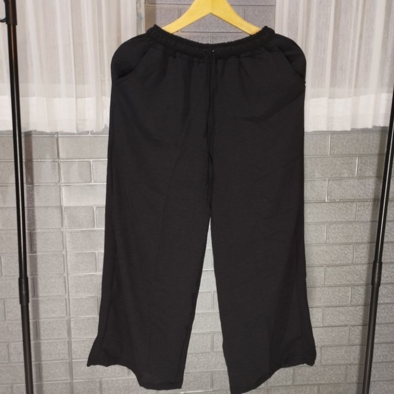 celana crinkle serut wanita.celana kulot wanita