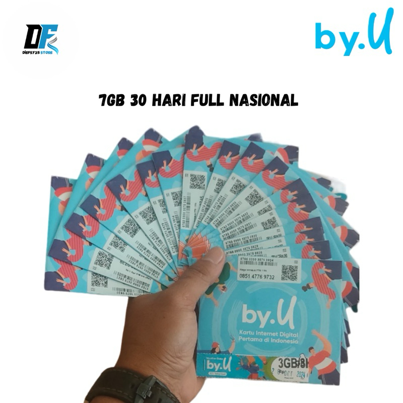 Kartu Perdana By.U Kuota 7gb Masa Aktif selamanya By Telkomsel