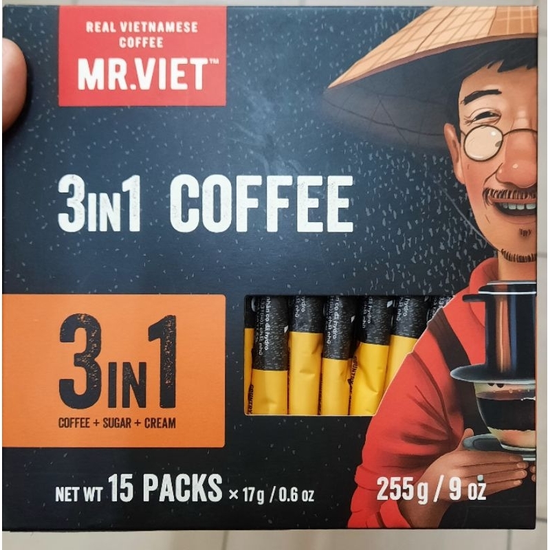 

Mr.Viet 3 in 1 coffee,sugar,cream