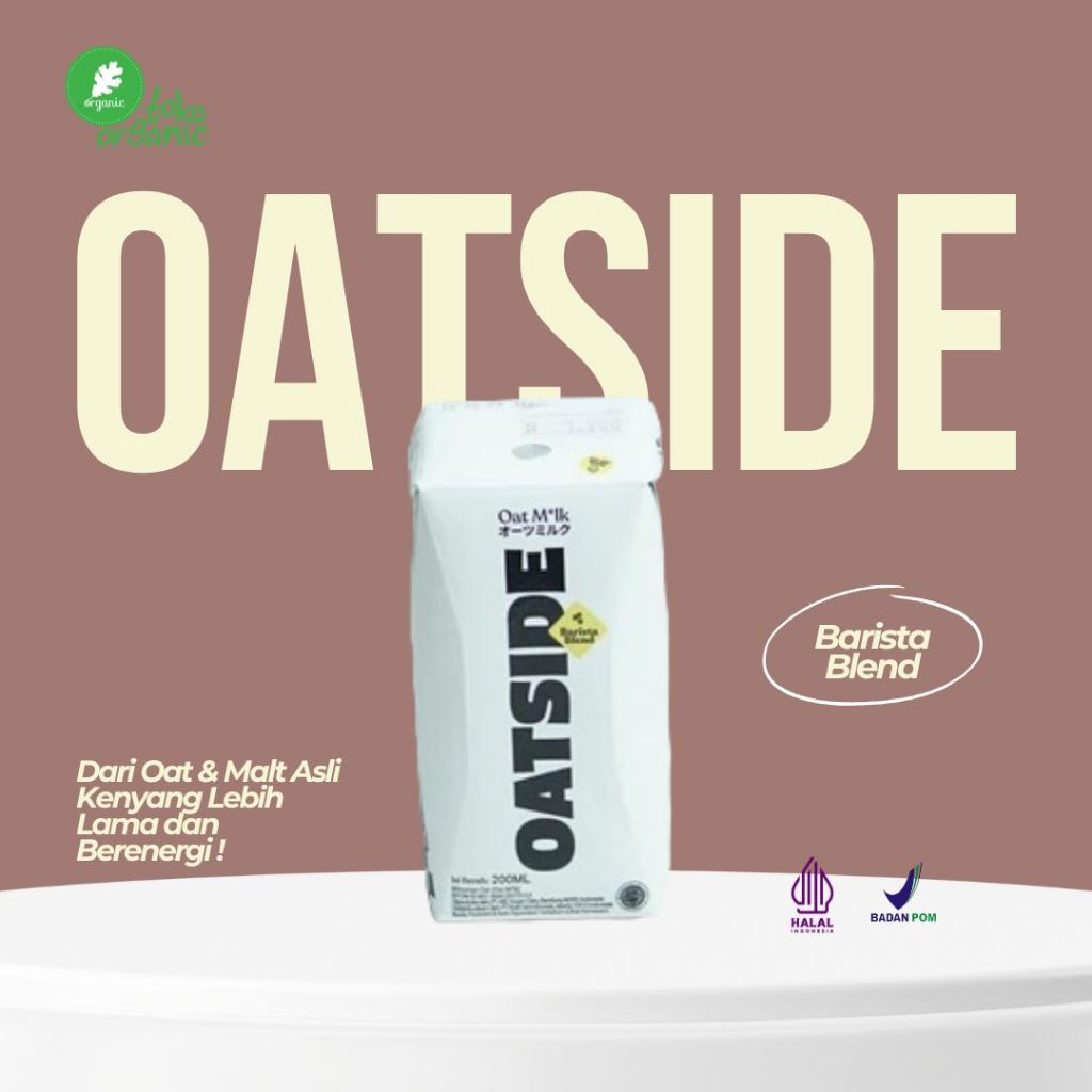 

OATSIDE Mini Oat Milk Barista Blend (200ML) | Susu Oat Original, Rendah Lemak | Susu Dairy Free (Kemasan Dengan Sedotan)