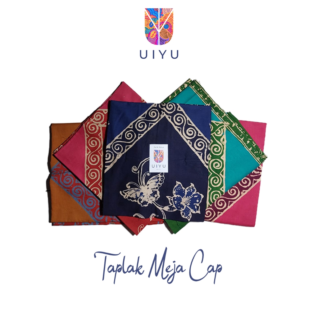 Taplak Meja Batik Cap - Taplak Kantor Taplak Meja Sekolah Seragam
