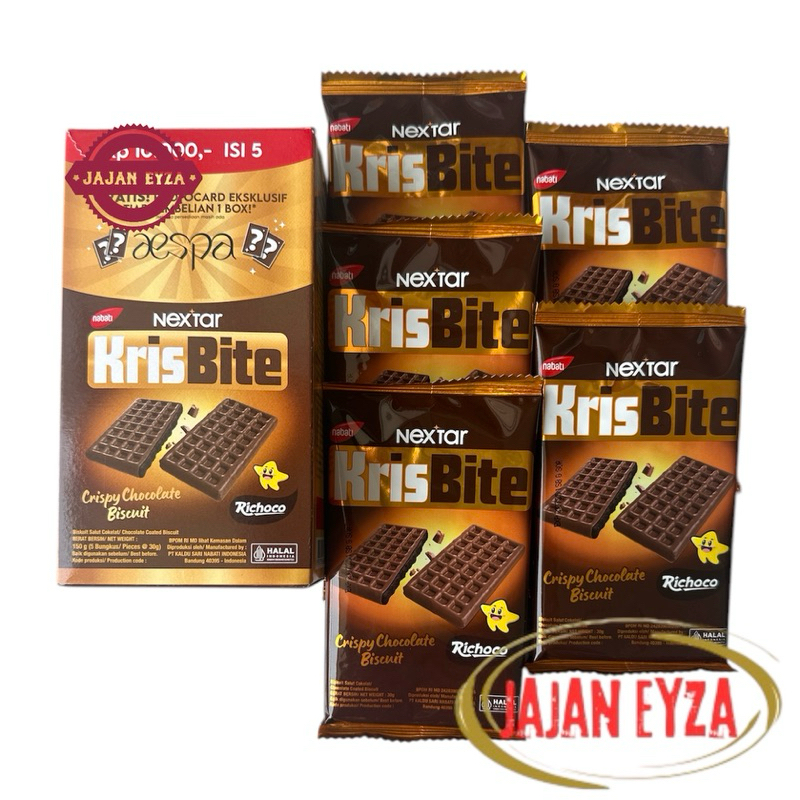 

nabati nextar kris bite isi 5 / nextar krisbite / nabati kris bite crispy chocolate biskuit