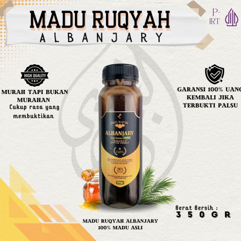 

MADU RUQYAH ALBANJARY 350gr | MADU MURNI 100%
