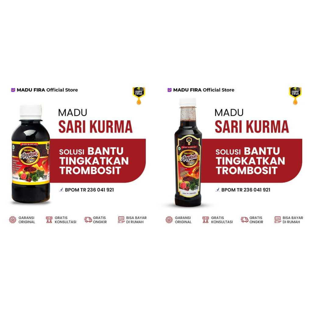 

Sari Kurma Madu Angkak Atasi Demam Berdarah & Tingkatkan Trombosit