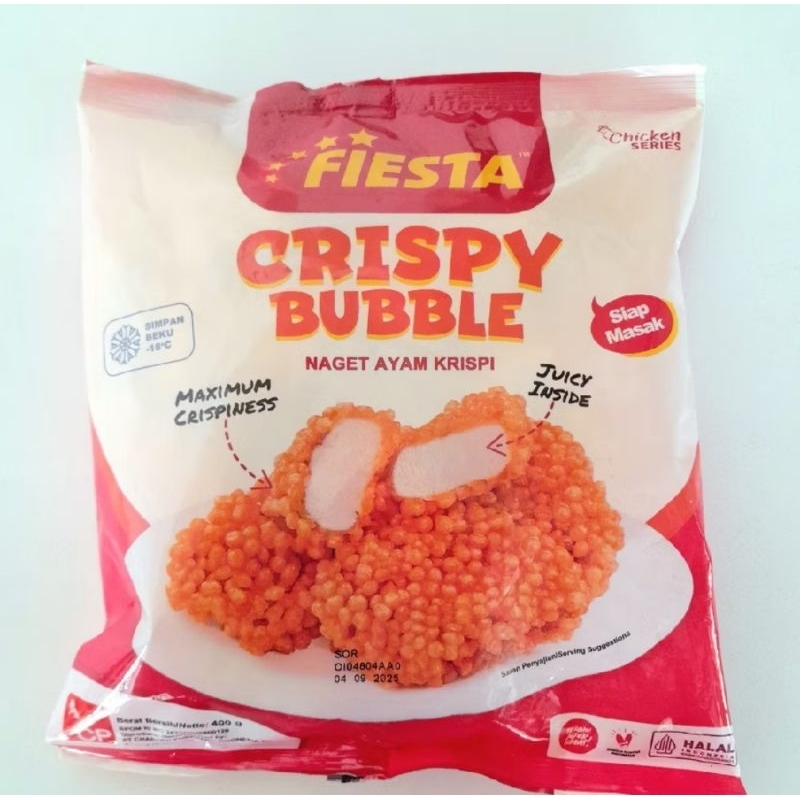 

Fiesta Nugget Ayam Crispy Bubble 400gr