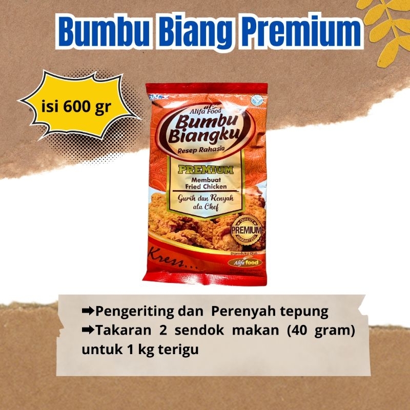 

Alifa Food Bumbu Biang 600 gr Premium Alifa Food Tepung Bumbu