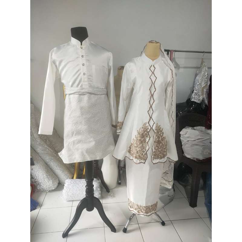 gaun pengantin muslimah Malaysia melayu modern gaun walimah gaun akad wedding dress muslimah