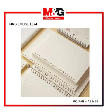 

M&G Loose Leaf A5 Isi 50 Lembar MPY9KS33 - 10012973