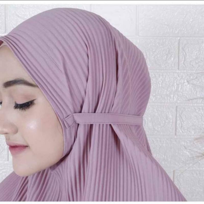Kerudung Bergo Full Plisket / Kerudung Bergo Maryam Plisket / Kerudung Instan Plisket / Syifah Fashi