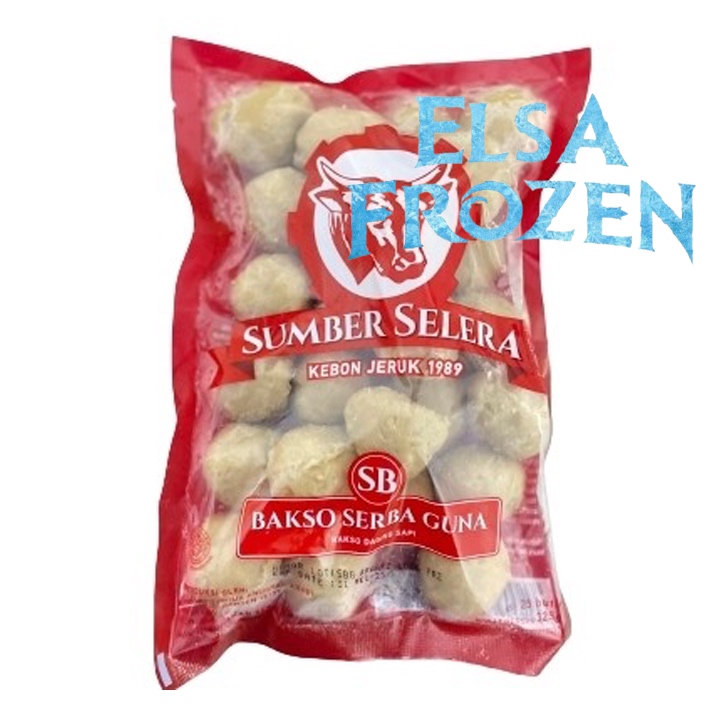 

SUMBER SELERA BAKSO SERBAGUNA 325GR ISI 25 / BASO SAPI