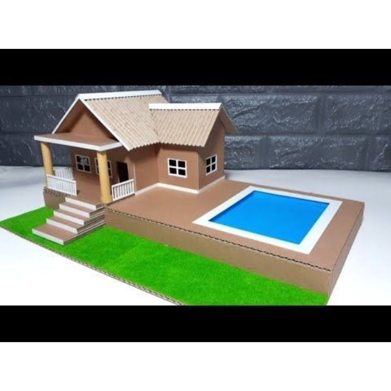 

MINIATUR RUMAH PRAKARYA DARI KARDUS || UNTUK TUGAS SEKOLAH/PAJANGAN