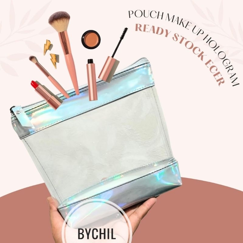 Pouch Hologram Kombinasi Pvc Transparant