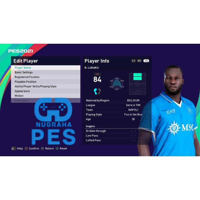 OPTION FILE UNTUK UPDATE PES2021 PS4 ORI / PS5