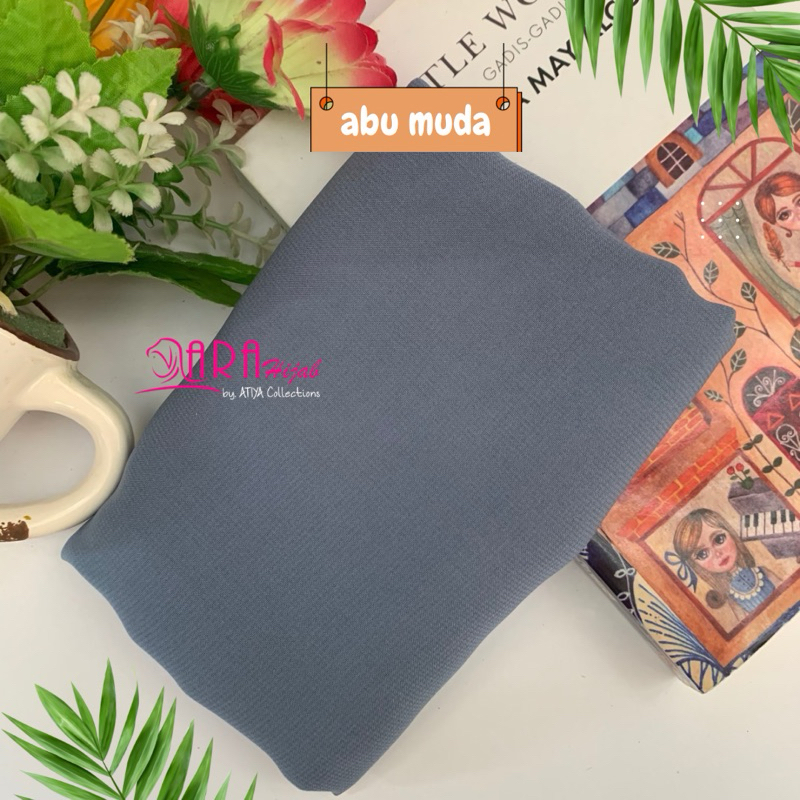 HIJAB SEGI EMPAT POLLYCOTON PREMIUM | 115x115 | ABU MUDA | ARA HIJAB