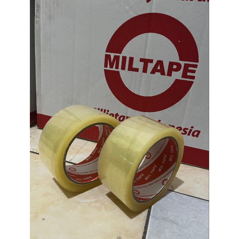 

LAKBAN BENING MilTape [ 6 PCS ] Ukuran 45mm X 90 yard /45 micron •Edukasi Packindo