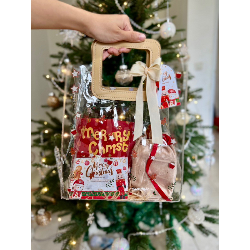 

Tas hampers mika pvc Hampers tas natal kado natal