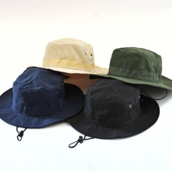 Topi Gunung Rimba Polos Pria Wanita Premium topi rimba distro