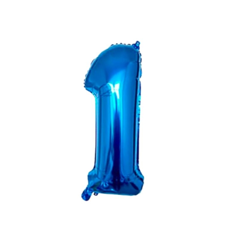 BALON FOIL JUMBO ANGKA 1 BLUE