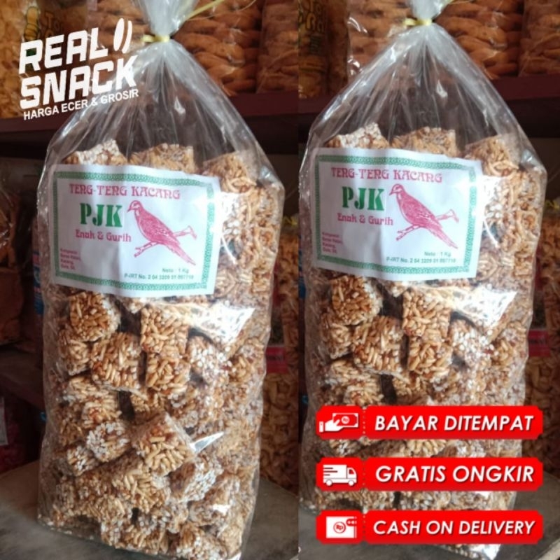 

JIPANG KACANG / TENG TENG MANIS GULA JAWA 1KG CEMILAN TRADISIONAL SATU BAL