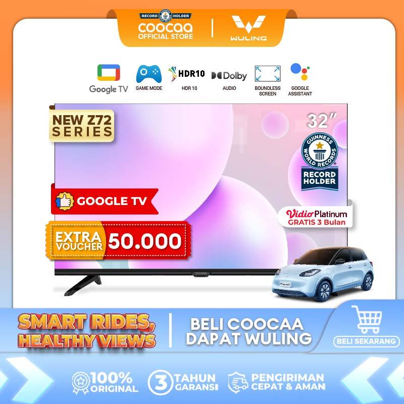 [Google TV] COOCAA 32 inch Smart TV - Digital TV - Netflix/Youtube - Google Assistant - Dolby Audio 